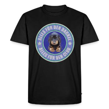 Teckel - Teckel - Tout pour le teckel - T-shirt Premium bio Homme - noir - Devant - Nico (187cm)