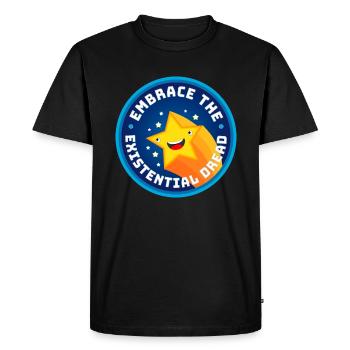 Embrace The Existential Dread - Men's Premium Organic T-Shirt - black - Front - Nico (187cm)
