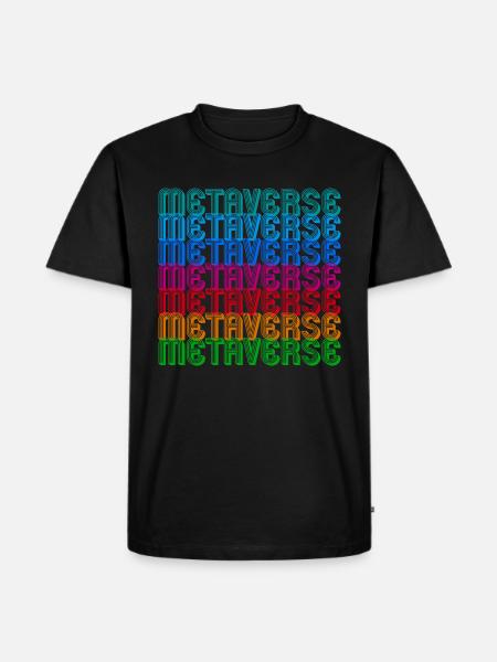 Metaverse - Männer Premium Bio T-Shirt - Schwarz