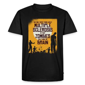 La seule bonne chose à propos de MS est que les zombies ne veulent pas - T-shirt Premium bio Homme - noir - Devant - Nico (187cm)