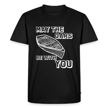 May The Oars Be With You 8 - Men's Premium Organic T-Shirt - black - Front - Nico (187cm)