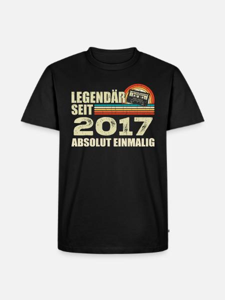 Legendary since 2017 - absolutely unique - Men's Premium Organic T-Shirt - black