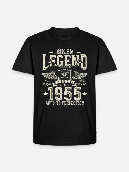 Biker legend since 1955 - Men's Premium Organic T-Shirt - black