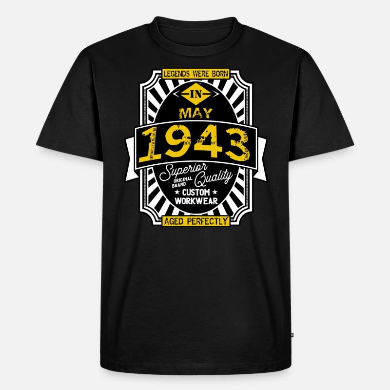 1943 MAI - Männer Premium Bio T-Shirt - Schwarz