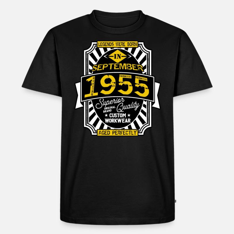 SEPTEMBER 1955 - Männer Premium Bio T-Shirt - Schwarz