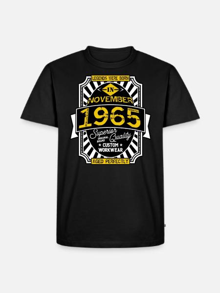 1965 NOVEMBER - T-shirt Premium bio Homme - noir