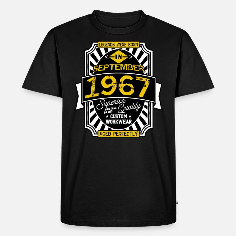 SEPTEMBER 1967 - Männer Premium Bio T-Shirt - Schwarz