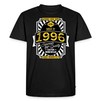 1996 MAY - T-shirt Premium bio Homme - noir - Devant - Nico (187cm)