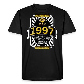 1997 MAY - T-shirt Premium bio Homme - noir - Devant - Nico (187cm)