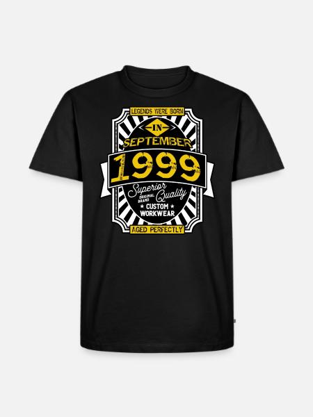1999 SEPTEMBER - T-shirt Premium bio Homme - noir