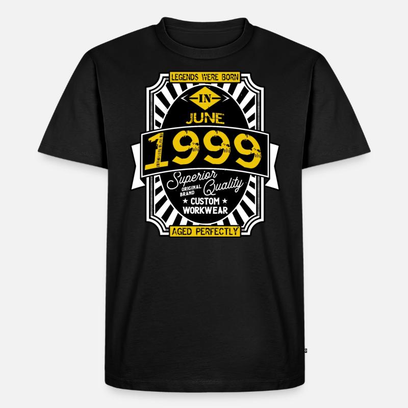 JUNI 1999 - Männer Premium Bio T-Shirt - Schwarz