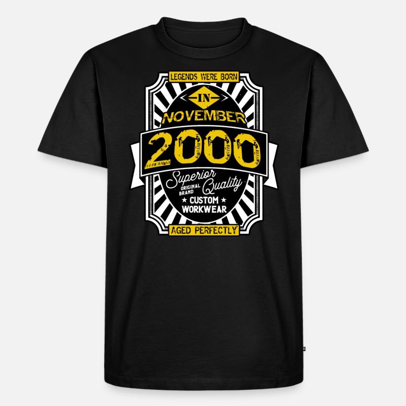 NOVEMBER 2000 - Männer Premium Bio T-Shirt - Schwarz