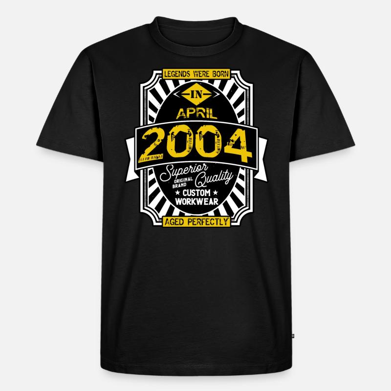 APRIL 2004 - Männer Premium Bio T-Shirt - Schwarz