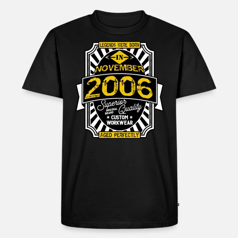 NOVEMBER 2006 - Männer Premium Bio T-Shirt - Schwarz