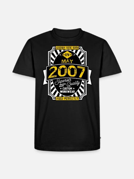 2007 MAY - Men's Premium Organic T-Shirt - black