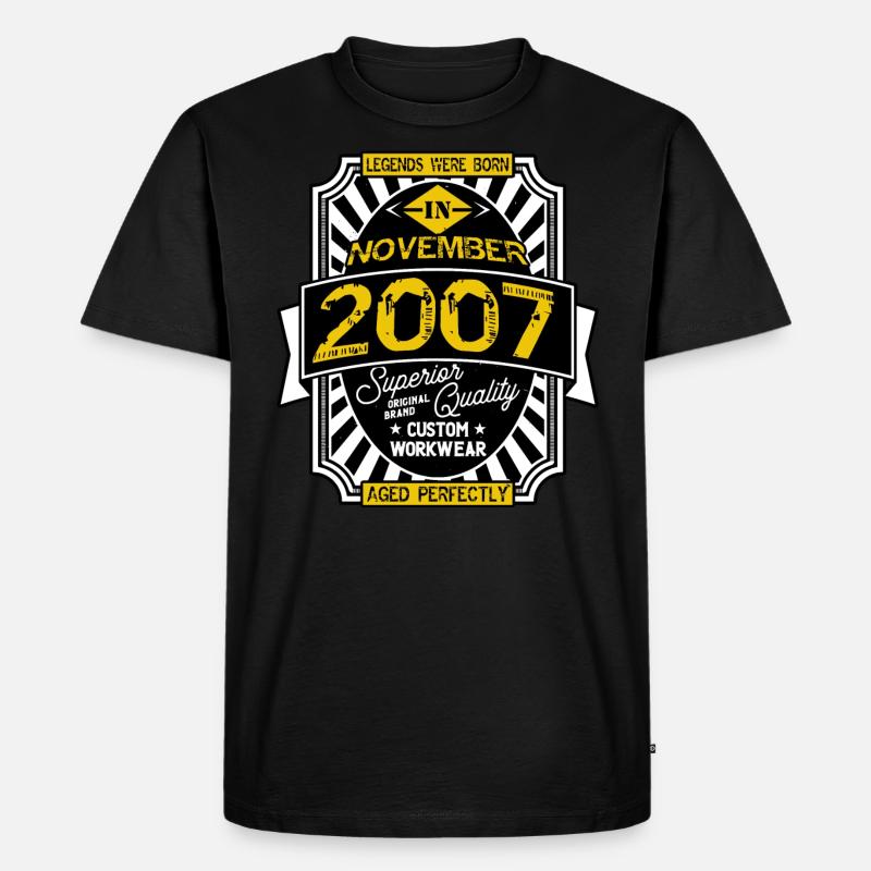 NOVEMBER 2007 - Männer Premium Bio T-Shirt - Schwarz
