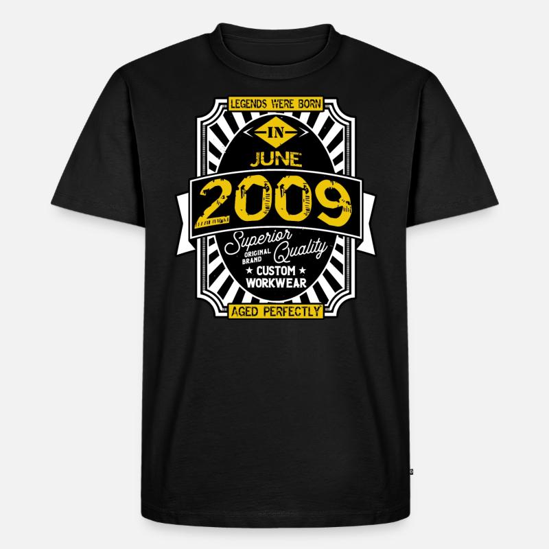 2009 JUNI - Männer Premium Bio T-Shirt - Schwarz