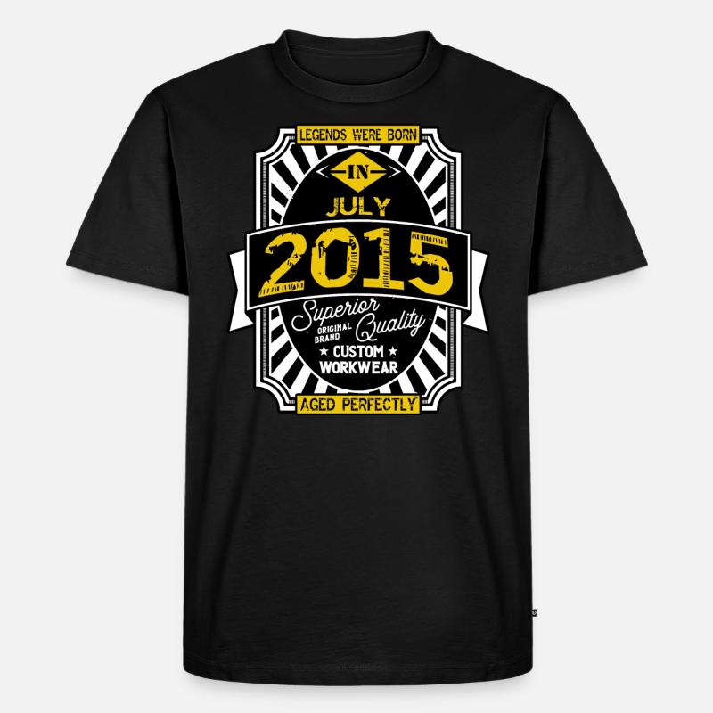 2015 JULI - Männer Premium Bio T-Shirt - Schwarz