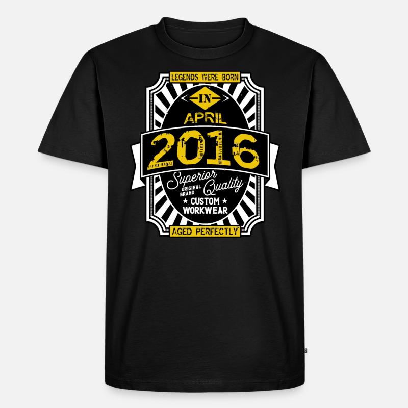 2016 APRIL - Männer Premium Bio T-Shirt - Schwarz