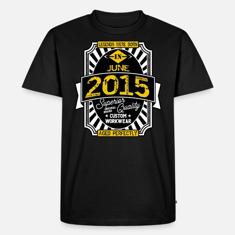 2015 JUNI - Männer Premium Bio T-Shirt - Schwarz