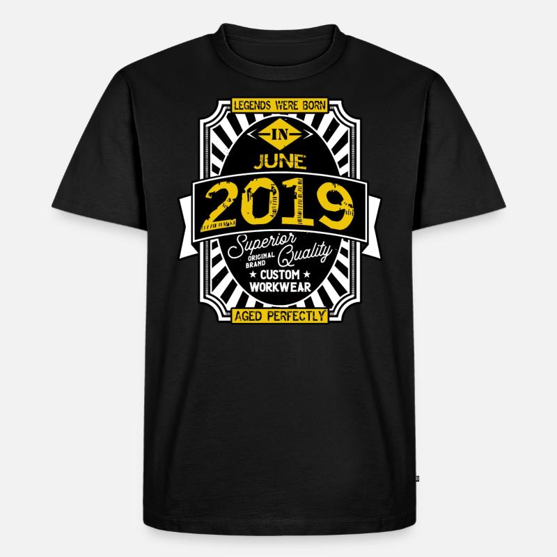 2019 JUNI - Männer Premium Bio T-Shirt - Schwarz