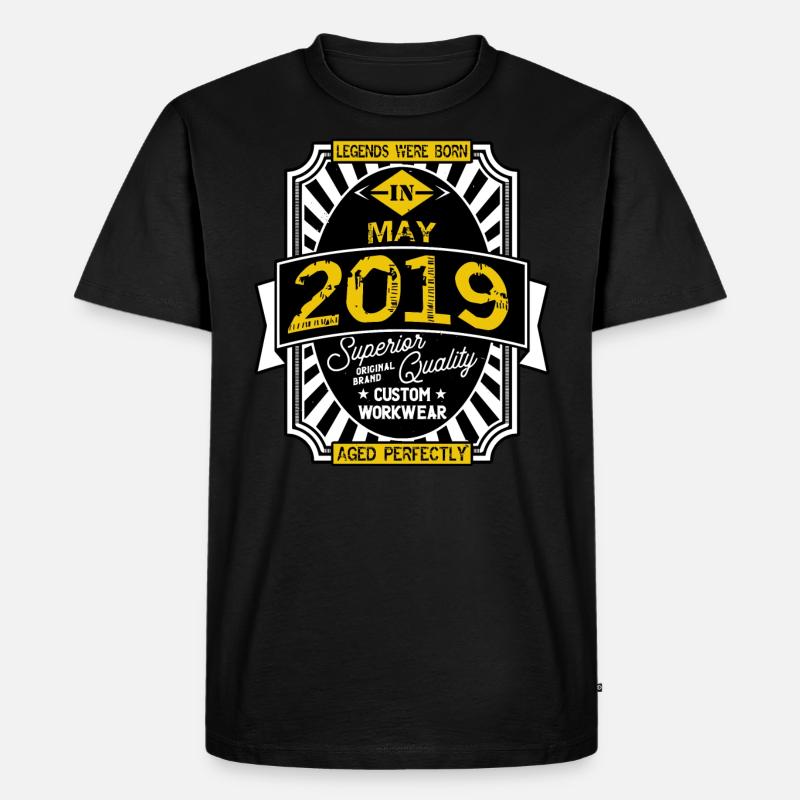 2019 MAI - Männer Premium Bio T-Shirt - Schwarz