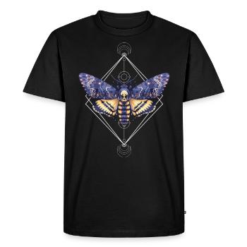 Surréaliste Death Moth Dark art - papillon de la mort Vintage - T-shirt Premium bio Homme - noir - Devant - Nico (187cm)