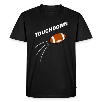 Touchdown Football américain Design - T-shirt Premium bio Homme - noir - Devant - Nico (187cm)