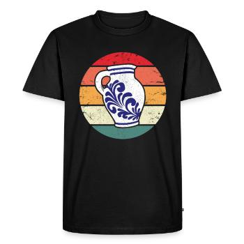Bembel Vintage Hessen Frankfurt Ebbelwoi cider - Men's Premium Organic T-Shirt - black - Front - Nico (187cm)