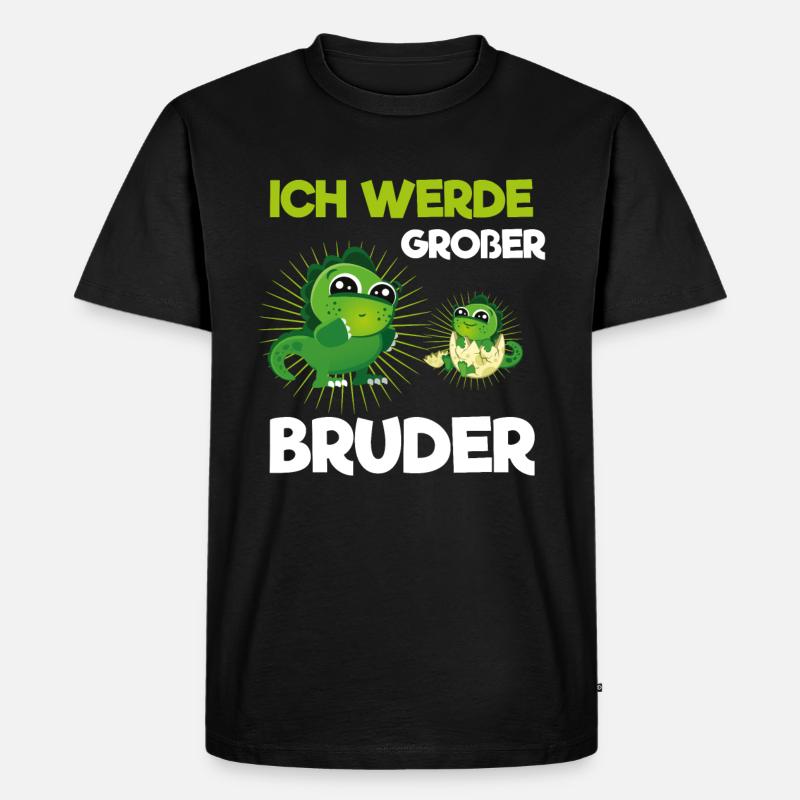 Großer Bruder - Männer Premium Bio T-Shirt - Schwarz