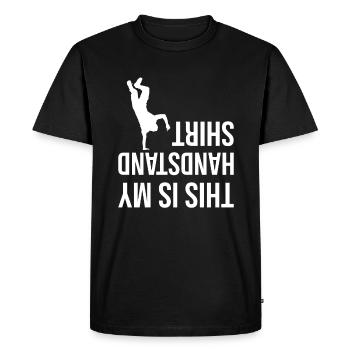 This is my Handstand Shirt - T-shirt Premium bio Homme - noir - Devant - Nico (187cm)