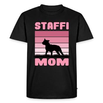 Staffordshire Bull Terrier Mom Mom Mom Dog - Men's Premium Organic T-Shirt - black - Front - Nico (187cm)