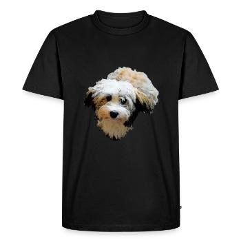 Havanese Dog Dogs - Men's Premium Organic T-Shirt - black - Front - Nico (187cm)