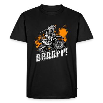 Motocross Braap Brap Braapp Motorcross Supercross - Men's Premium Organic T-Shirt - black - Front - Nico (187cm)