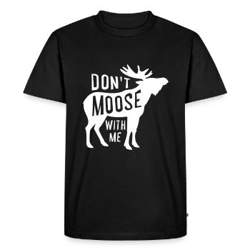 Canadian Hunting - Dont Moose With Me - T-shirt Premium bio Homme - noir - Devant - Nico (187cm)
