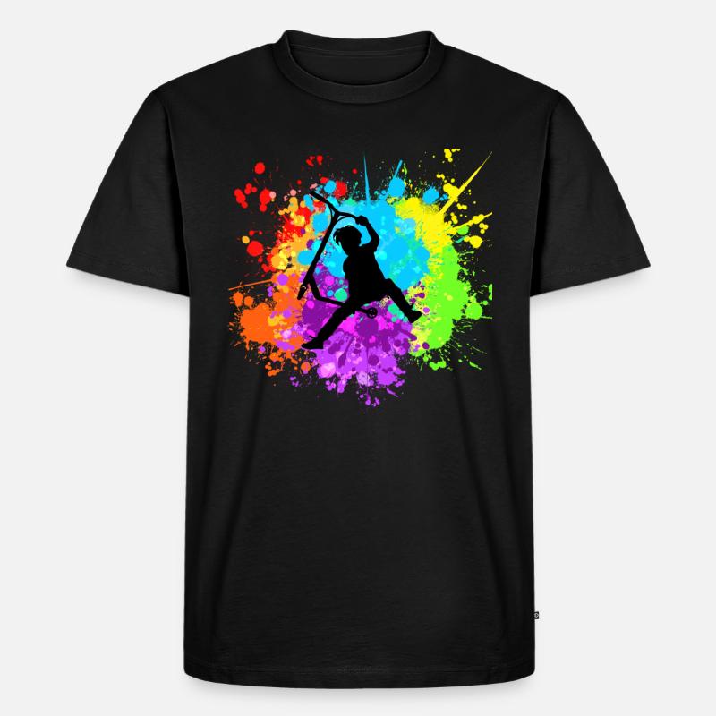 Freestyle-Roller - Männer Premium Bio T-Shirt - Schwarz