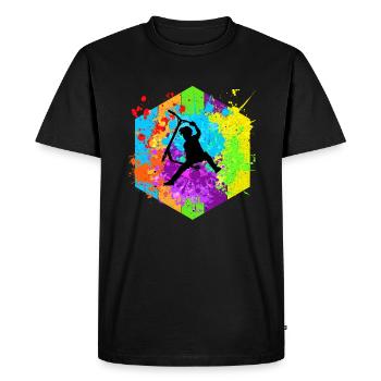 trottinette freestyle - T-shirt Premium bio Homme - noir - Devant - Nico (187cm)