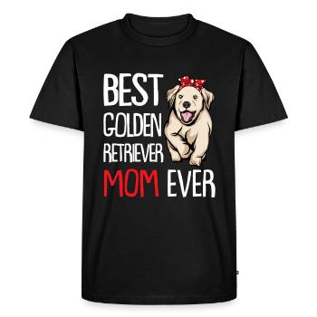 Golden Retriever | Golden Retriever - T-shirt Premium bio Homme - noir - Devant - Nico (187cm)