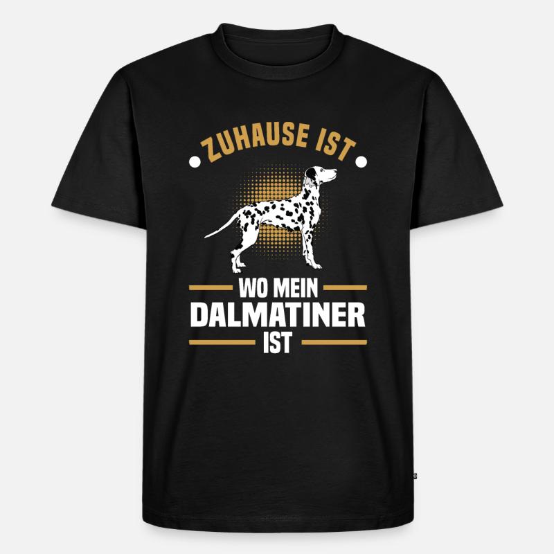 Dalmatiner - Männer Premium Bio T-Shirt - Schwarz