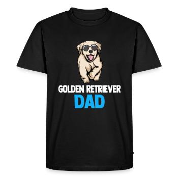 Golden Retriever | Golden Retriever - T-shirt Premium bio Homme - noir - Devant - Nico (187cm)