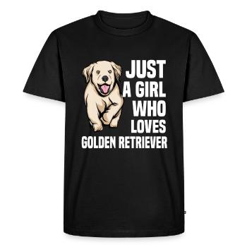Golden Retriever | Golden Retriever - T-shirt Premium bio Homme - noir - Devant - Nico (187cm)