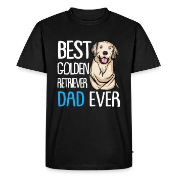 Golden Retriever | Golden Retriever - T-shirt Premium bio Homme - noir - Devant - Nico (187cm)