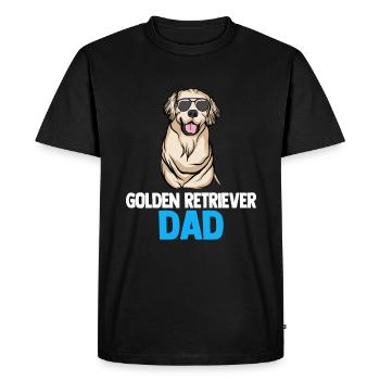 Golden Retriever | Golden Retriever - T-shirt Premium bio Homme - noir - Devant - Nico (187cm)