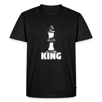 Échecs Proverbes - T-shirt Premium bio Homme - noir - Devant - Nico (187cm)