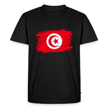 tunisie - T-shirt Premium bio Homme - noir - Devant - Nico (187cm)