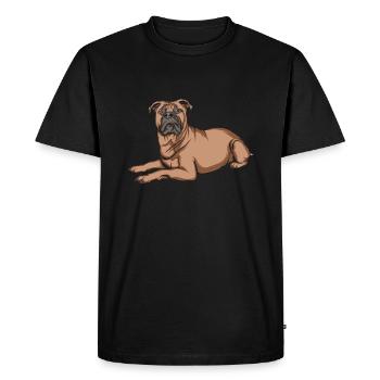 Ca De Bou - T-shirt Premium bio Homme - noir - Devant - Nico (187cm)