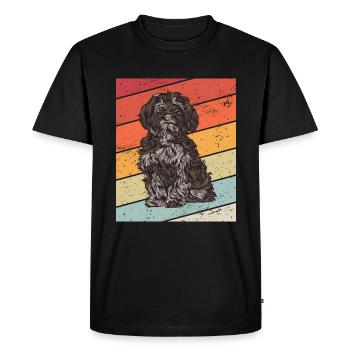 Bolonka Tsvetna - T-shirt Premium bio Homme - noir - Devant - Nico (187cm)