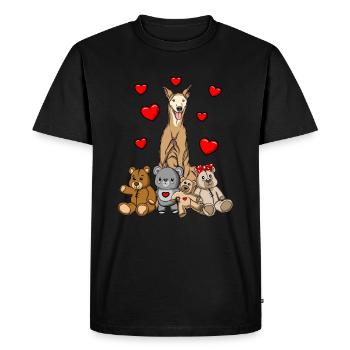 Lévrier Galgo Espanol - T-shirt Premium bio Homme - noir - Devant - Nico (187cm)