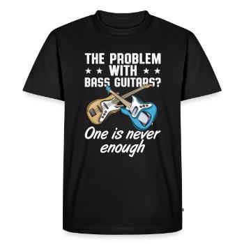 Bass Guitar Guitar - Men's Premium Organic T-Shirt - black - Front - Nico (187cm)