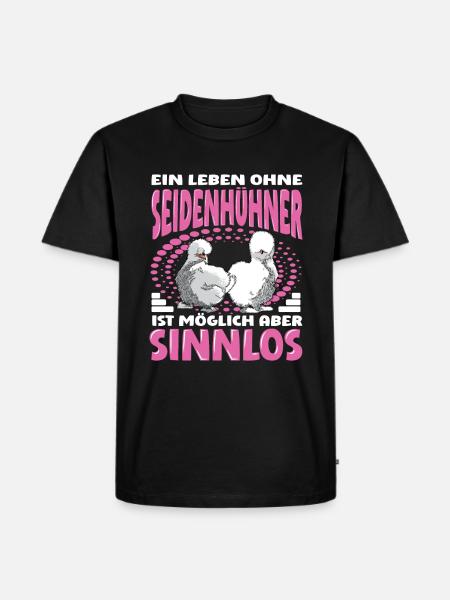 Seidenhühner japanisches Seidenhuhn Hühnerhalter - Männer Premium Bio T-Shirt - Schwarz